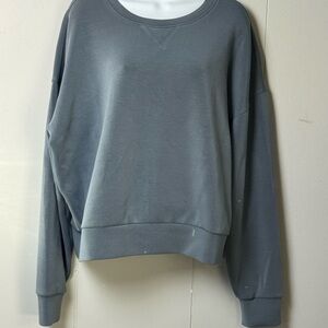 SPANX Womens Modal Blend Gray Crew Neck Long Sleeve Pull Over Sweatshirt Size XL